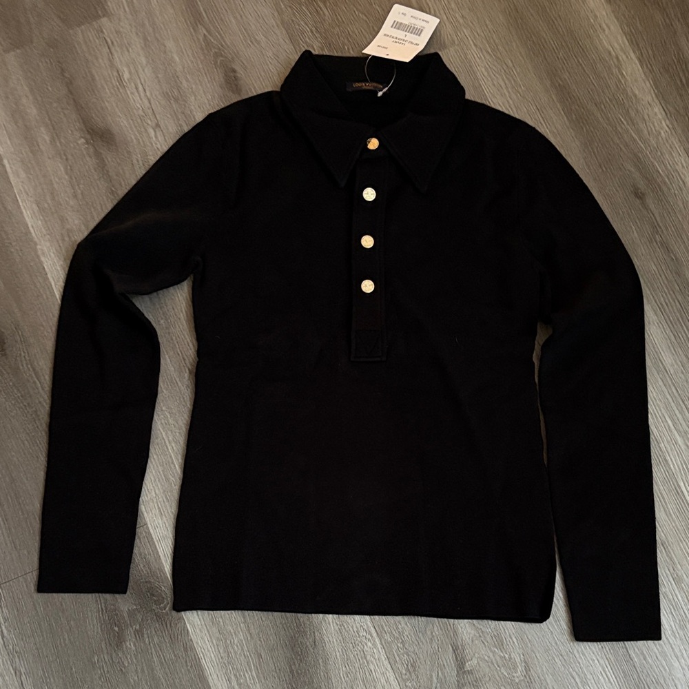 Louis Vuitton Black Button-Up Shirt